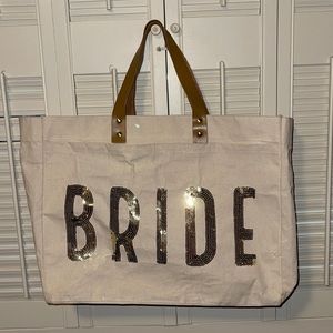 Mud pie brand “BRIDE” tote